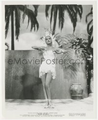 3b1038 ROAD TO BALI 8x10 still 1952 full-length sexy tropical Dorothy Lamour wearing wild outfit!
