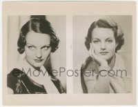 3b1041 ROCHELLE HUDSON 8x10.25 still 1936 two portraits, before & after she became a big star!