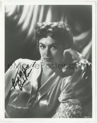 3b1042 RUTH ROMAN signed 8x10 REPRO photo 1980s sexy close portrait resting her head on her hand!