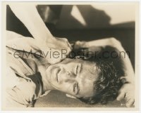 3b1052 SPOILERS 8x10 still 1930 super c/u of Gary Cooper punched in the face by Gene Robert Richee!