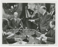 3b1059 TOPAZ candid 8x10 still 1969 Alfred Hitchcock on set directing business meeting scene!