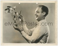 3b1068 WALTER LANTZ 8x10 still 1960s the cartoonist with Oswald the rabbit emerging from ink well!