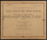 3b0190 CENTURY WAR BOOK part 1 softcover book 1894 battles & leaders of the Civil War!