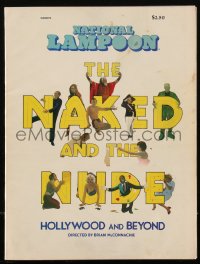 3b0195 NATIONAL LAMPOON THE NAKED & THE NUDE trade paperback book 1976 Hollywood & Beyond!