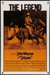 3b0276 CHISUM 1sh 1970 BIG John Wayne, the legend, the hero, the man, the winner, the western!
