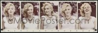 3b1350 MARILYN MONROE 12x36 commercial poster 1991 gorgeous montage of images by Sam Shaw!