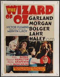 3b1276 WIZARD OF OZ 19x25 commercial poster 1978 Judy Garland and top cast!