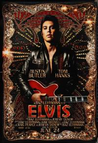 3b1686 ELVIS advance DS 1sh 2022 great image of Austin Butler in the title role with guitar!