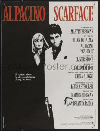 3b1258 SCARFACE French 15x20 1984 Al Pacino as Tony Montana, Michelle Pfeiffer, Brian De Palma!