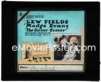 3b0772 CORNER GROCER glass slide 1917 8 year old Madge Evans, the play ran 900 nights in New York!