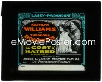 3b0775 COST OF HATRED glass slide 1917 great image of Kathlyn Williams & Theodore Roberts!