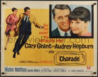 3b1186 CHARADE 1/2sh 1963 tough Cary Grant & sexy Audrey Hepburn, expect the unexpected!
