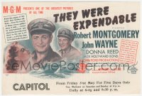 3b0732 THEY WERE EXPENDABLE herald 1945 John Wayne & Robert Montgomery, John Ford, WWII, ultra rare!