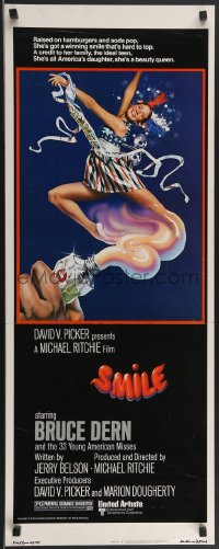 3b1167 SMILE insert 1975 Michael Ritchie directed, artwork of teen beauty by John Alvin!