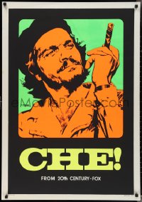 3b1389 CHE Italian 1sh 1969 completely different day-glo art of Omar Sharif as Guevara by Nistri!