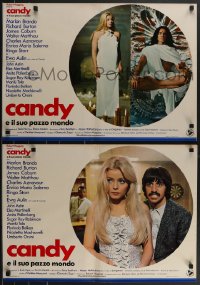3b1222 CANDY set of 8 Italian 18x26 pbustas 1970 Walter Matthau & pretty Ewa Aulin!
