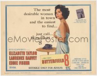 3b0394 BUTTERFIELD 8 TC 1960 sexy call girl Elizabeth Taylor is the most desirable & easiest to find!