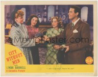 3b0465 CITY WITHOUT MEN LC 1942 Linda Darnell, Glenda Farrell, Done DeFore didn't forget flowers!