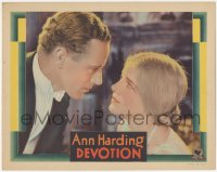 3b0472 DEVOTION LC 1931 best romantic close up of pretty Ann Harding & Leslie Howard, ultra rare!