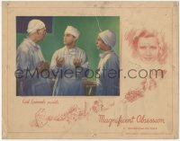 3b0540 MAGNIFICENT OBSESSION LC 1935 doctor Robert Taylor & colleagues scrub in before surgery, rare!