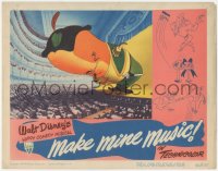 3b0542 MAKE MINE MUSIC LC 1946 great cartoon image of giant whale bowing on stage, Walt Disney!