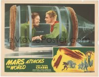 3b0547 MARS ATTACKS THE WORLD LC #8 R1950 Buster Crabbe as Flash Gordon with Frank Shannon in ship!
