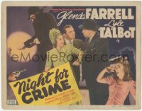 3b0420 NIGHT FOR CRIME TC 1943 Glenda Farrell, Lyle Talbot, cool murder mystery montage!
