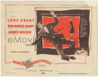 3b0421 NORTH BY NORTHWEST TC 1959 Cary Grant, Eva Marie Saint, Alfred Hitchcock suspense classic!