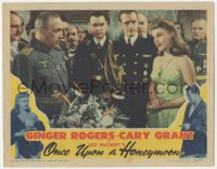 3b0566 ONCE UPON A HONEYMOON LC 1942 pretty Ginger Rogers with Lionel Royce and other Nazi officers!