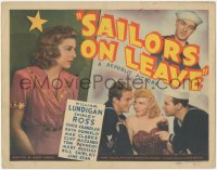 3b0427 SAILORS ON LEAVE TC 1941 Navy sailor William Lundigan loves pretty Shirley Ross!
