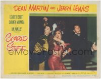 3b0588 SCARED STIFF LC #3 1953 close up of sexy Carmen Miranda between Dean Martin & Jerry Lewis!
