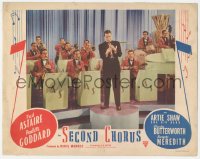 3b0589 SECOND CHORUS LC #3 1940 great image of Artie Shaw playing clarinet with his Band!