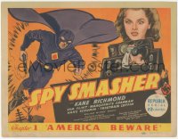 3b0432 SPY SMASHER chapter 1 TC 1942 art of the Whiz Comics super hero, serial, America Beware, rare!