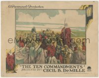 3b0605 TEN COMMANDMENTS LC 1923 Roberts as Moses parting the Red Sea, Cecil B. DeMille, very rare!