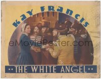 3b0621 WHITE ANGEL LC 1936 soldiers thank beautiful Kay Francis as Florence Nightingale, ultra rare!