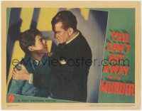3b0627 YOU CAN'T GET AWAY WITH MURDER LC 1939 John Litel threatening Billy Halop in prison, rare!