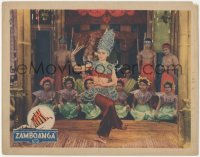 3b0629 ZAMBOANGA LC 1938 beautiful female native Filipino dancer in wild costume, rare!