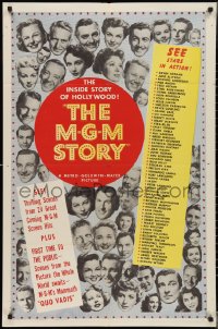 3b0318 M-G-M STORY style B 1sh 1951 MGM studio biography, several headshots of many top stars!