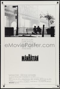 3b1712 MANHATTAN style B 1sh 1979 classic image of Woody Allen & Diane Keaton by bridge!