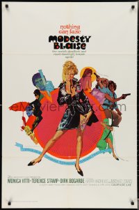 3b0327 MODESTY BLAISE 1sh 1966 Bob Peak art of sexiest female secret agent Monica Vitti!