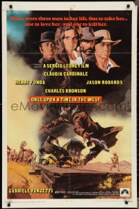 3b0333 ONCE UPON A TIME IN THE WEST int'l 1sh 1969 Leone, Cardinale, Fonda, Bronson & Robards!