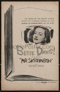 3b0120 MR. SKEFFINGTON pressbook 1944 Bette Davis is beautiful only when she is loved, very rare!
