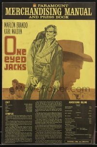 3b0125 ONE EYED JACKS pressbook 1961 great images of star & director Marlon Brando!