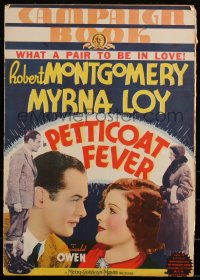 3b0128 PETTICOAT FEVER pressbook 1936 Robert Montgomery, Myrna Loy, Reginald Owen, very rare!