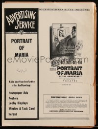 3b0129 PORTRAIT OF MARIA pressbook 1946 beautiful Dolores Del Rio, Pedro Armendariz, ultra rare!