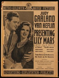 3b0130 PRESENTING LILY MARS pressbook 1943 Judy Garland, Van Heflin, Fay Bainter, Carlson, rare!