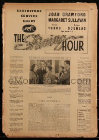3b0139 SHINING HOUR pressbook 1938 Joan Crawford, Margaret Sullavan, Robert Young, ultra rare!