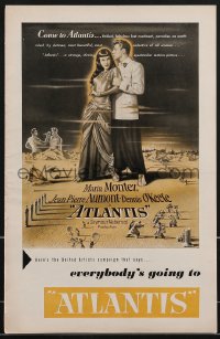 3b0140 SIREN OF ATLANTIS pressbook 1947 Atlantis the Lost Continent, sexy Maria Montez, very rare!