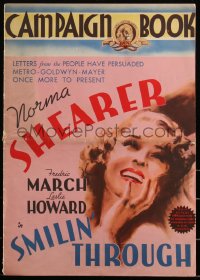 3b0142 SMILIN' THROUGH pressbook R1941 Norma Shearer, Fredric March in a dual role, ultra rare!