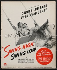 3b0148 SWING HIGH SWING LOW pressbook 1937 Fred MacMurray, Carole Lombard, Dorothy Lamour, rare!